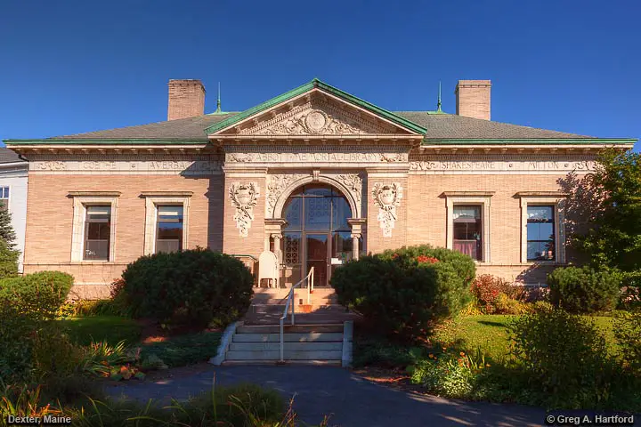 Abbott Memorial Library in Dexter, Maine